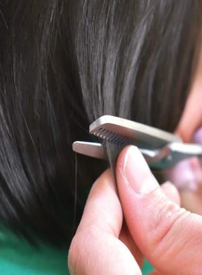 ALLEX\アレックス ALLEX Japanese Self Hair Thinning Scissors 7 Inch for Men and Women, Home Haircut Texturizing Scissors, Japanese Stainless Steel, Black, Made in JAPAN - Image 3