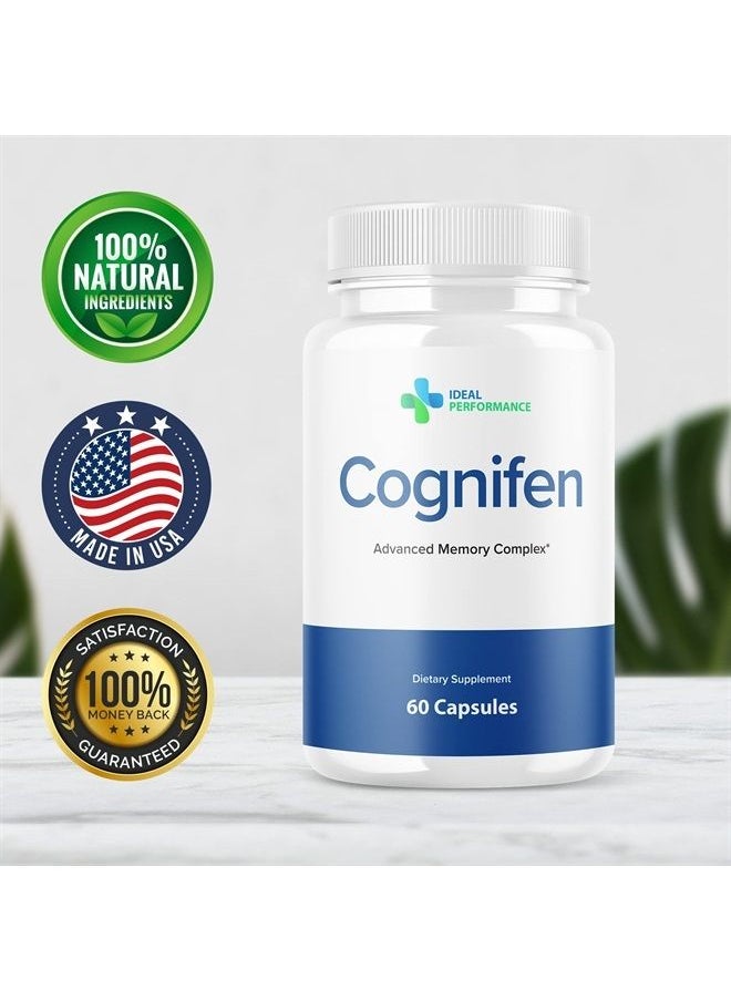 IDEAL PERFORMANCE - Cognifen Memory Supplement Pure Advanced Memory Complex Nature Brain Support Extra Strength (5 Pack - 300 Capsules) - Image 1