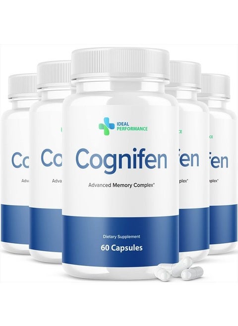 Cognifen Memory Supplement Pure Advanced Memory Complex Nature Brain Support Extra Strength (5 Pack - 300 Capsules)