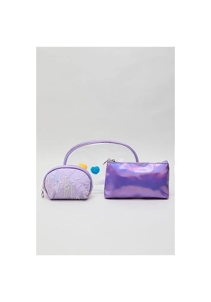 3 Pack Toiletry Pouch Set