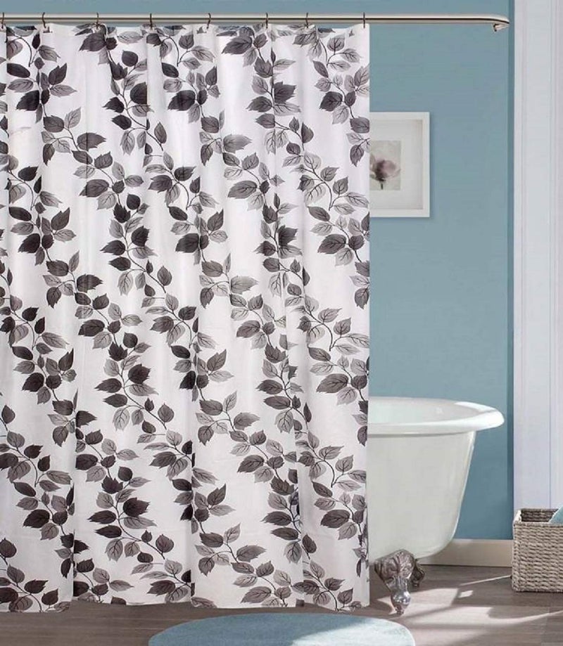 SHAVIN PVC Waterproof Modern Shower Curtain (Multicolour, 9 ft) - Image 1