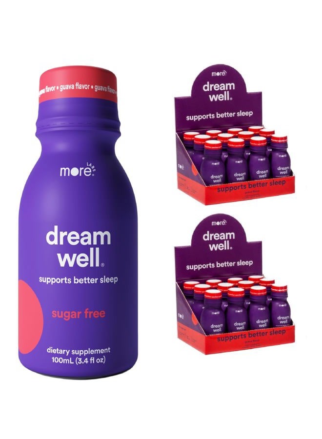 More Labs Dream Well, 5MG Melatonin Holistic Sleep Drink Solution, Non-Habit Forming with 5HTP, Lemon Balm, Jujube Seed, Glycine (Pack of 24) - Image 1