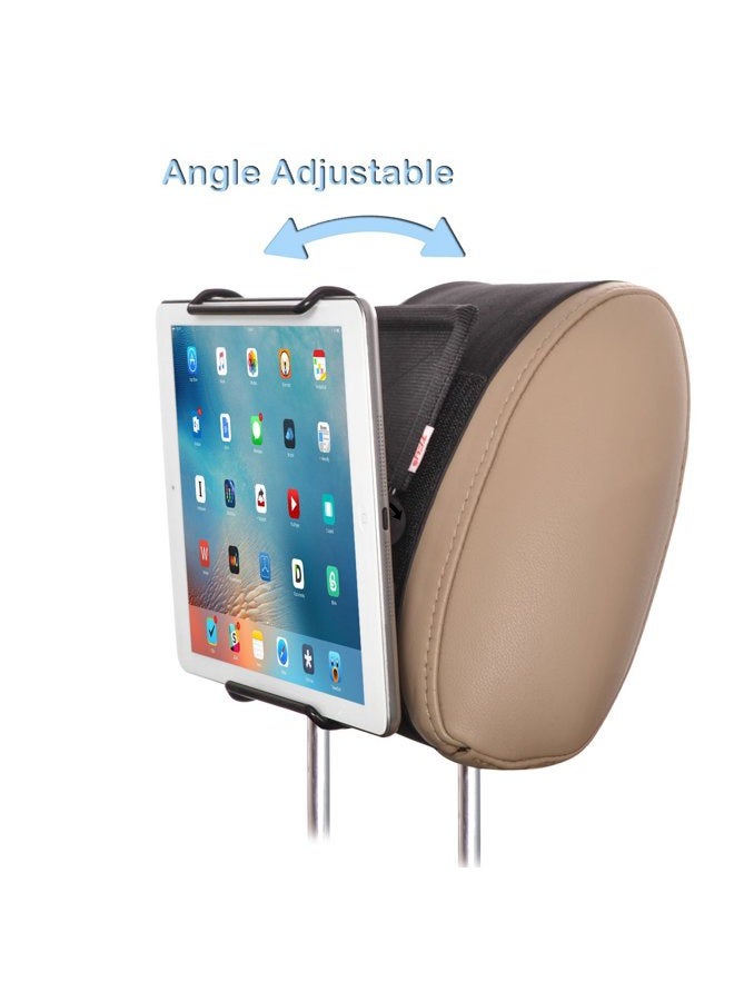 TFY Universal Car Headrest Mount Holder with Angle- Adjustable Holding Clamp for 6-12.9 Inch Tablets - Image 3
