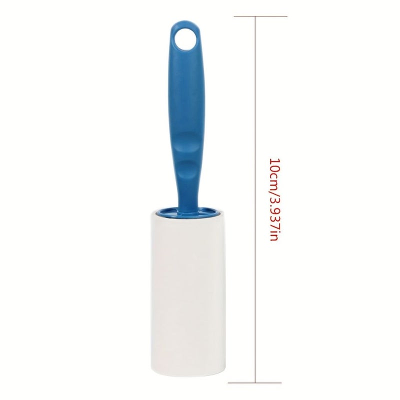 Heavy Duty Lint Roller 5 Refills Super Sticky Pet Hair Remover For Clothes Furniture Car Reusable Handle Tear Off Design Non Shedding Adhesive White - Image 4