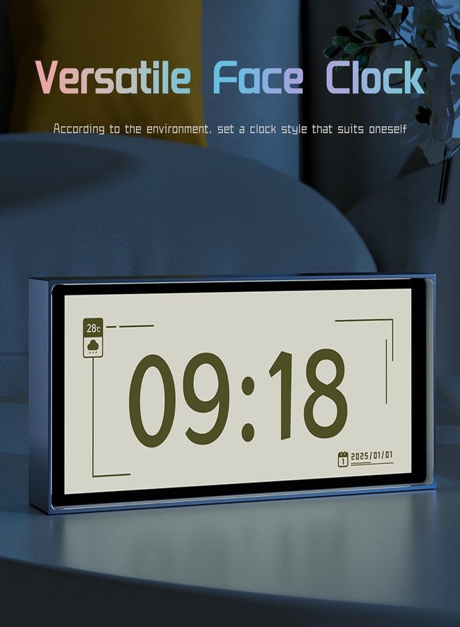 Vastarry 6.2 Smart Quantum Clock Nixie Clock with Wi-Fi Sync - App Controlled Time & Weather Display, Vintage Alarm Clock with Photo Frame, Retro Pixel Art for Home & Office Decor - Image 2