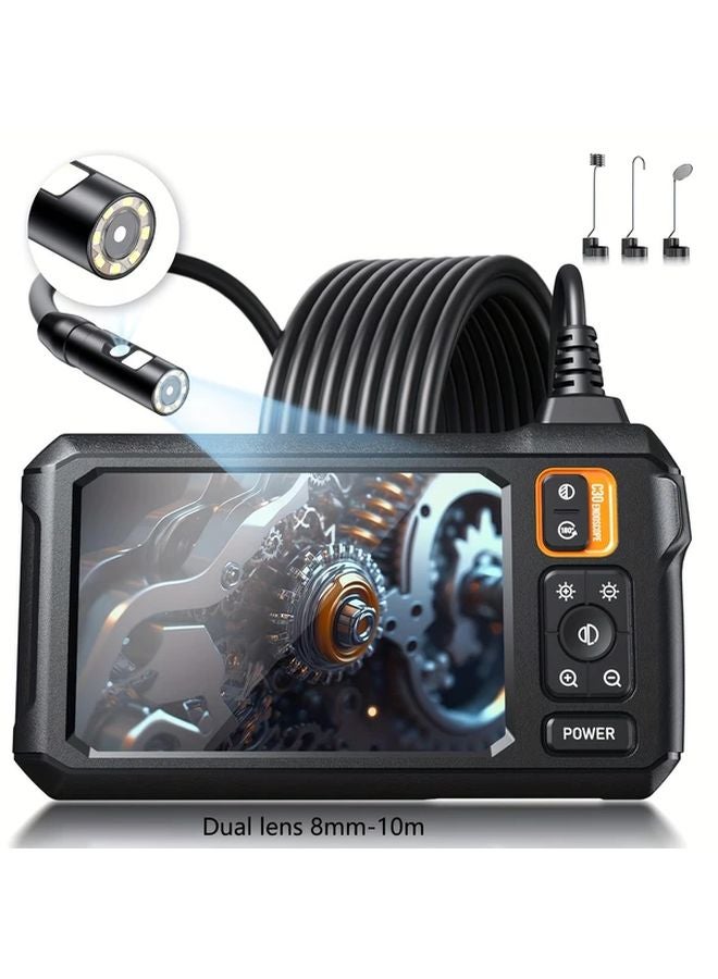 4.3 Inch IPS LCD Industrial Endoscope 8mm Dual Lens 393.7inch IP67 Waterproof Camera - Image 1