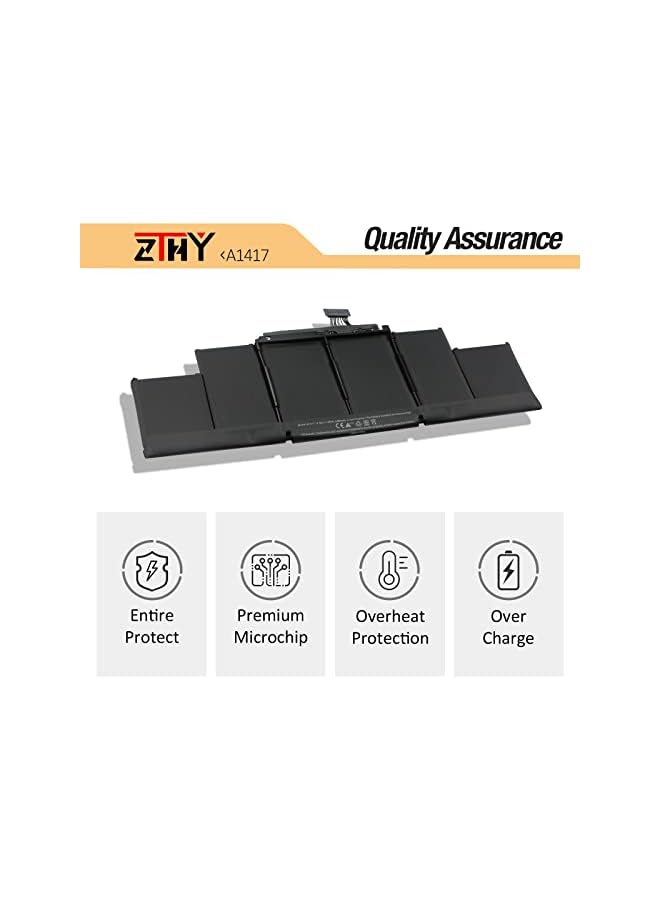 ZTHY A1417 Battery Only For (Mid 2012 & Early 2013) A1398 Macbook Pro - Replacement Battery For A1398 Macbook Pro 15-Inch Retina (Mid 2012, Early 2013 Version) - Emc 2512 Or 2673 - Image 3