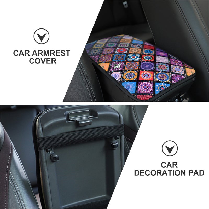 2 pcs Car Armrest Cover Multi-purpose Cushion Car Armrest Pad Vehicle Armrest Mat - Image 2