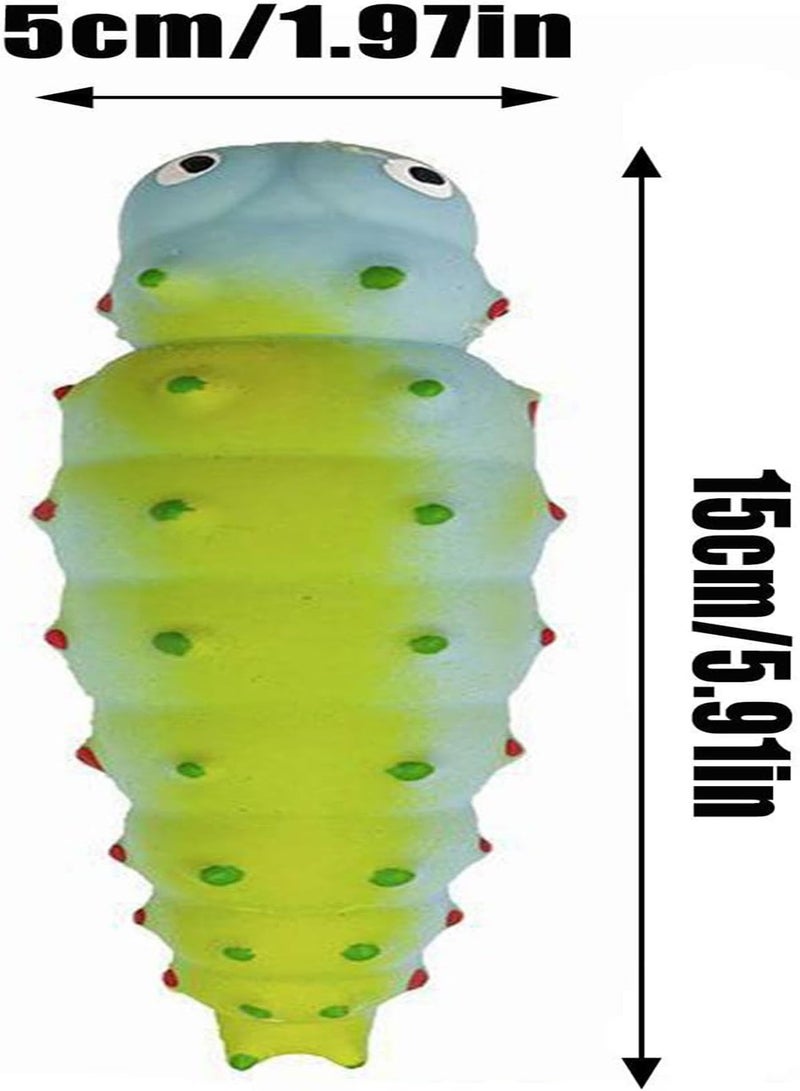 GGOOT Caterpillar Pinch Toy,Children's Favorite Simulation Caterpillar Toy - Cute Caterpillar Flour Ball Great Gift for Kids - Image 4