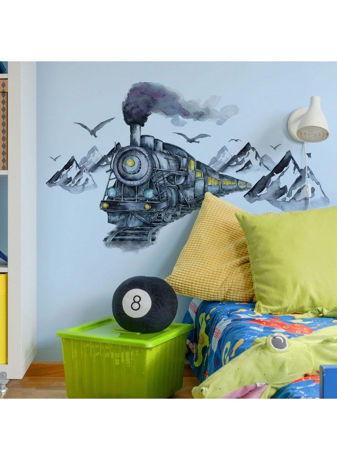 FAYYGYH Ink Train Car Wall Stickers, 3D Wall Decals, Self Adhesive Removable, Art Decal Mural Wallpaper Decor, Kids Boy Room Bedroom Playroom (Ink Train) - Image 4