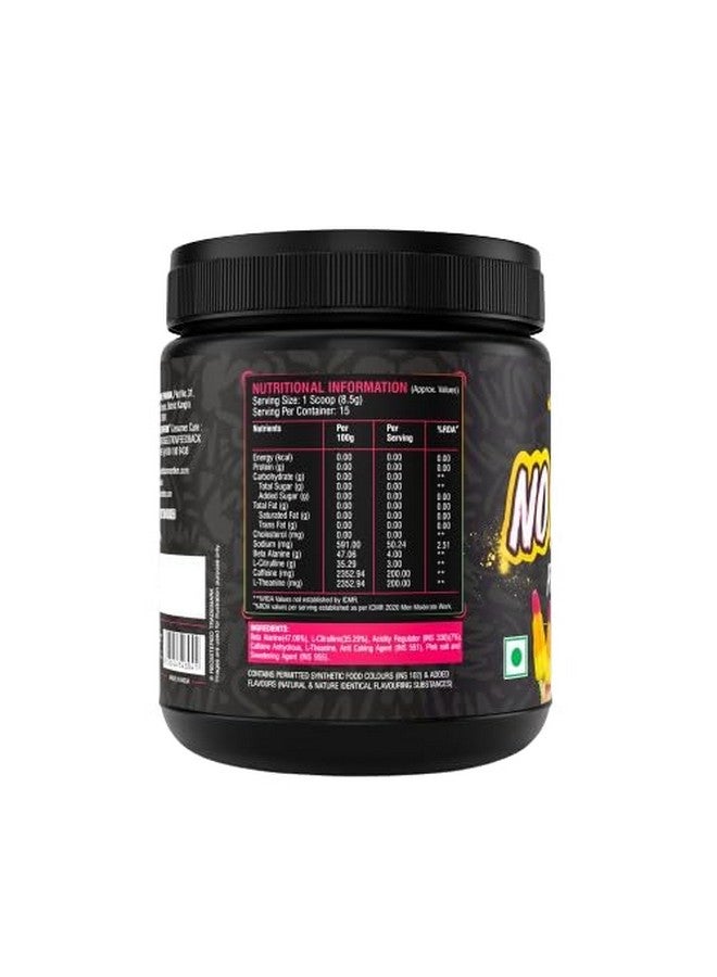 HEALTHFARM No Mercy Pre Workout For Explosive Energy, Massive Pumps & Laser Focus - Preworkout For Men & Women - Pre Workout Powder With Amino Acids & 200Mg Caffeine (Candy Rock) - Image 2