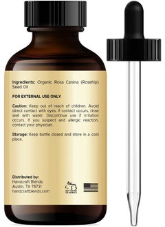 handcraft Blends Organic Rosehip Oil 1 Fl Oz 100% Pure And Natural Premium Grade Oil For Face Skin And Hair Protect And Nourish Carrier Oil  - Image 3