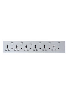 Duravel Duravel 6 Way-Socket Extension Strip, White, Multi-Outlet Power Strip with Individual Switches Without Cable  - Image 1