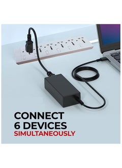 Duravel Duravel 6 Way-Socket Extension Strip, White, Multi-Outlet Power Strip with Individual Switches Without Cable  - Image 5