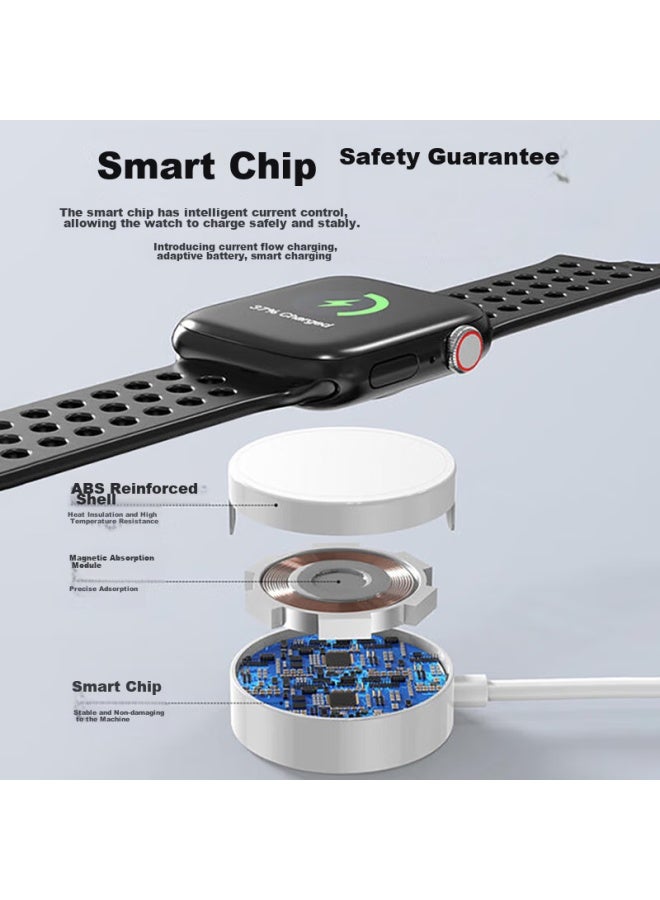 Bkayp Compatible With Apple Watch Charger, Magnetic Wireless Fast Charging For Iwatch S10/9/8/7 Series, Apple Watch Charging Adapter - Image 4