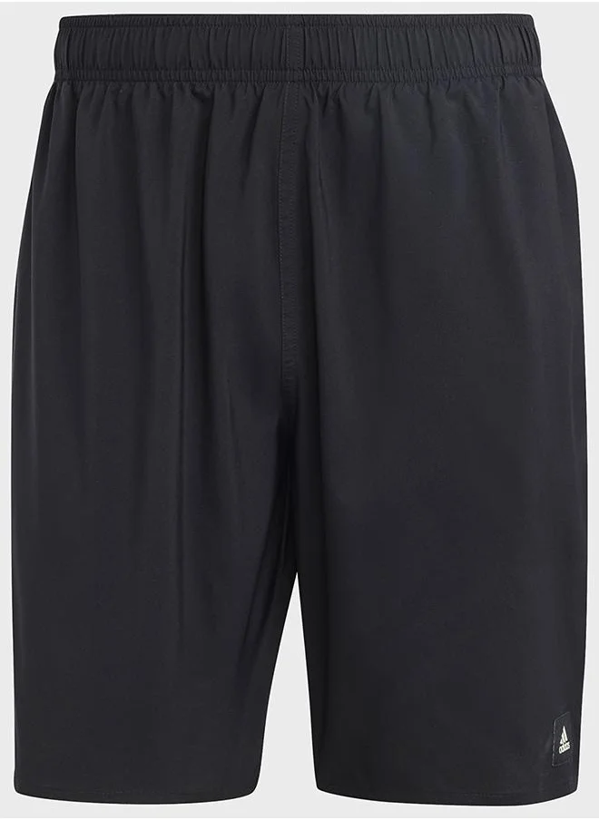 Adidas Solid CLX Classic-Length Swim Shorts