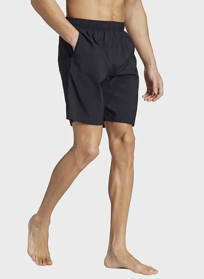 Adidas Solid CLX Classic-Length Swim Shorts