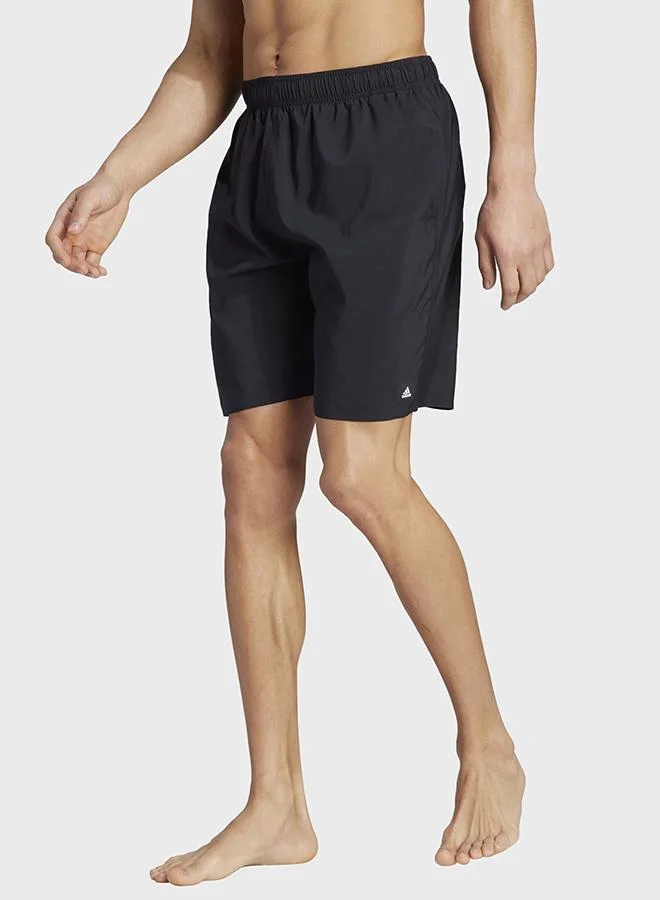 Adidas Solid CLX Classic-Length Swim Shorts