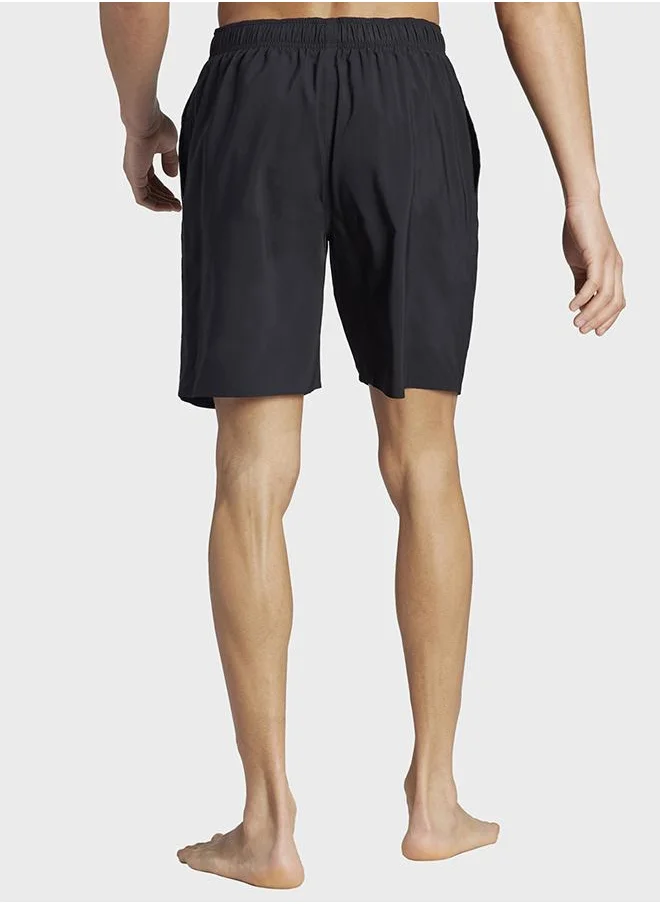 Adidas Solid CLX Classic-Length Swim Shorts
