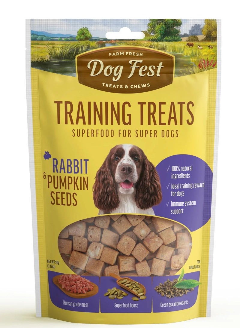 دوج فست حلوى تدريب الكلاب دوج فيست وبذور اليقطين 90 جم [الوزن - 90 جم] - Image 1