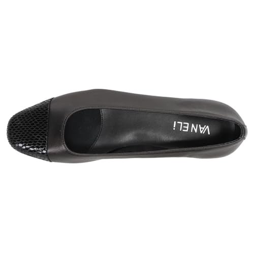 VANELi Women's FC-313 Flat, Black Nappa/Black Squama Print Tip, 5 M US - Image 5