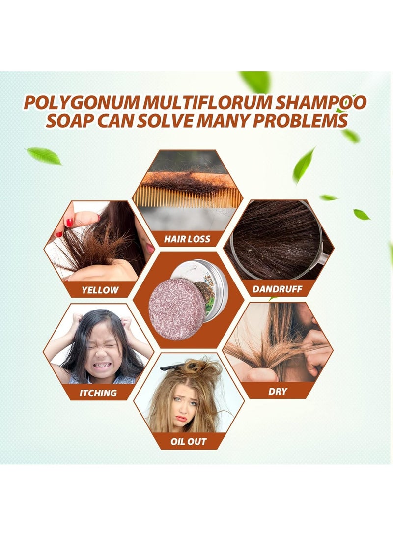 Generic Hair Darkening Shampoo Bar, Bar Shampoo For Hair, Solid Shampoo Bar, Hair Soap, Bar Shampoo Natural, Hair Soap Bar, Hair Regrowth, Hair Loss Treatment for Men and Women - Image 5