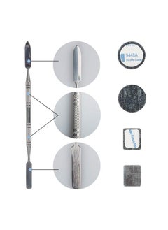 DanziX 70Pcs Metal Stickers For Eyeshadow Palette Set,Palette Empty Eyeshadow Makeup Palette + 2 Depotting Spatula (35Pcs Round + 35Pcs Square)  - Image 3