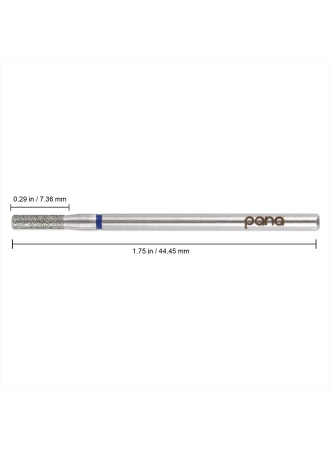 Pana 3/32” Diamond Nail Drill Bit (Medium Grit) - Professional Cuticle Nail Drill Bits for Acrylic Gel Nails Dry Manicure Pedicure Shape Remove Tools (Column Bit, Style 11) - Image 2