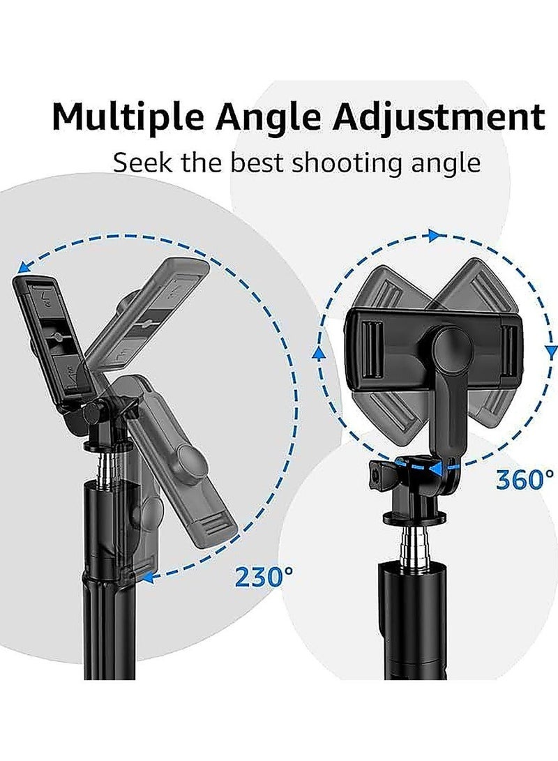 ARNOTEC 66.93 inches(170cm) Selfie Stick Tripod with Wireless Remote, 360° Rotation, Extendable Phone Tripod Stand, Compatible with iPhone, Android & GoPro - Image 5