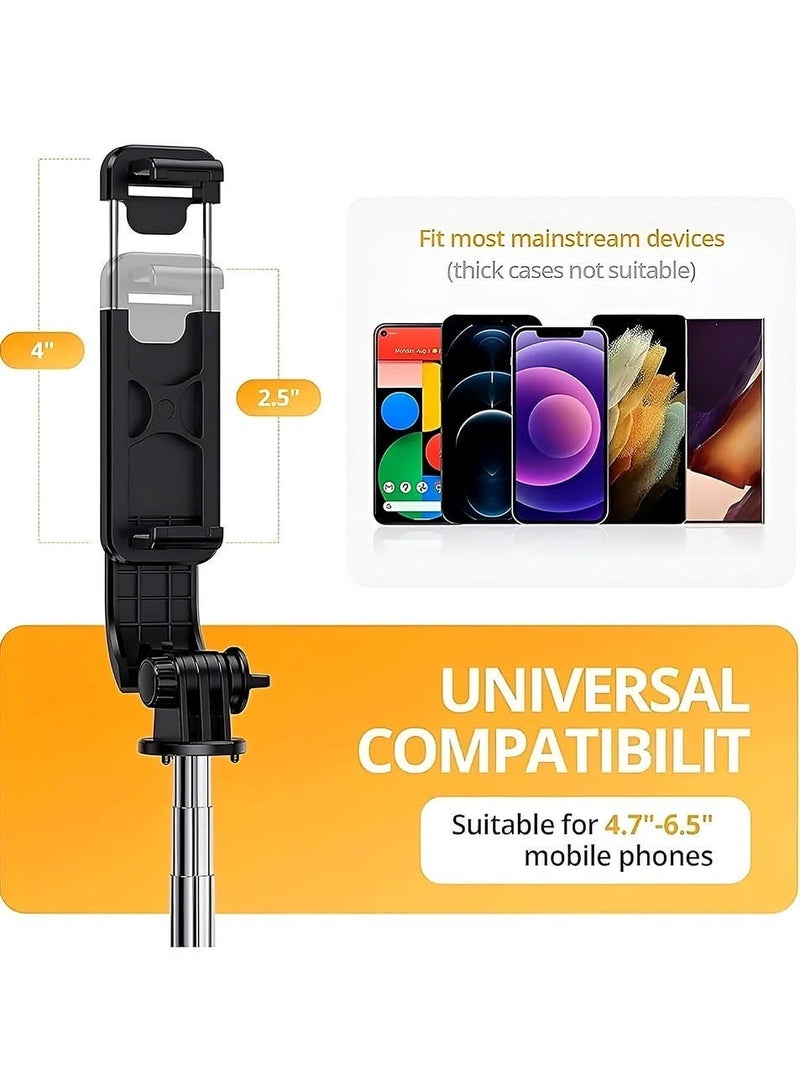 ARNOTEC 66.93 inches(170cm) Selfie Stick Tripod with Wireless Remote, 360° Rotation, Extendable Phone Tripod Stand, Compatible with iPhone, Android & GoPro - Image 4