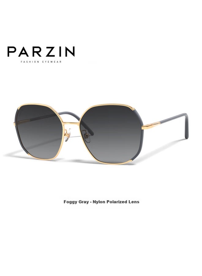 Parzin Women's Fashion Color-block Oversized Sungl 8328 - Image 4