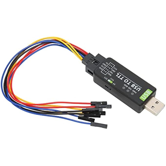 rayihni محول USB إلى TTL، وحدة محول تسلسلي FT232RL USB إلى TTL، منفذ UART، لنظام 7/8/8.1/10/OS X - Image 1