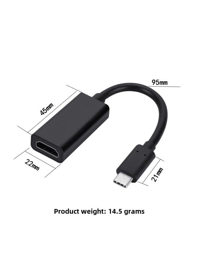 Type-c To Hdmi Converter 4K HD Adapter Typec To Hdmi Mobile Phone Computer Large Screen Conversion Cable-color:Long Pearlescent Bag Packaging  - Image 4