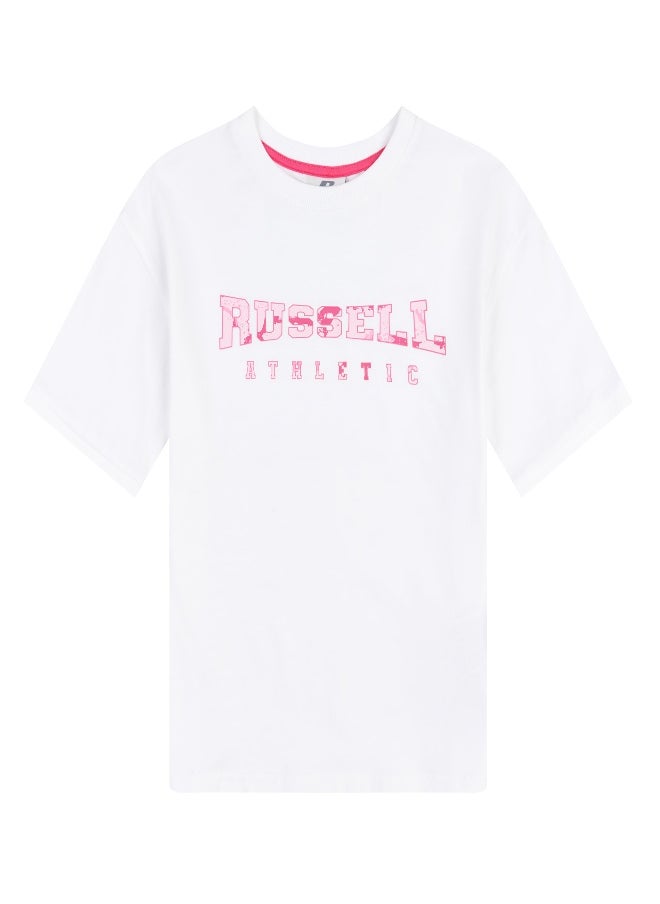 Russell Athletic - تي شيرت Russell Atheltic للفتيات ذو المقاس الكبير - Image 1