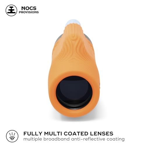 Nocs Provisions Zoom Tube 8x32 Monocular, 8X Magnification Telescope, Bak4 Prism, Wide Field of View for Bird Watching, Backpacking & Wildlife Viewing - International Orange - Image 2
