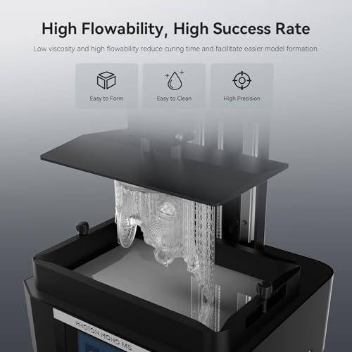 ANYCUBIC ABS-Like Resin Pro 2, Upgraded 8K 3D Printer Resin with Enhanced Strength and Toughness, High Precision, Low Odor, Wide Compatibility for All LCD Resin 3D Printers (Clear, 1kg) - Image 3
