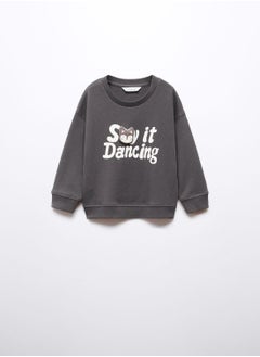 Kids Text Print Sweatshirt