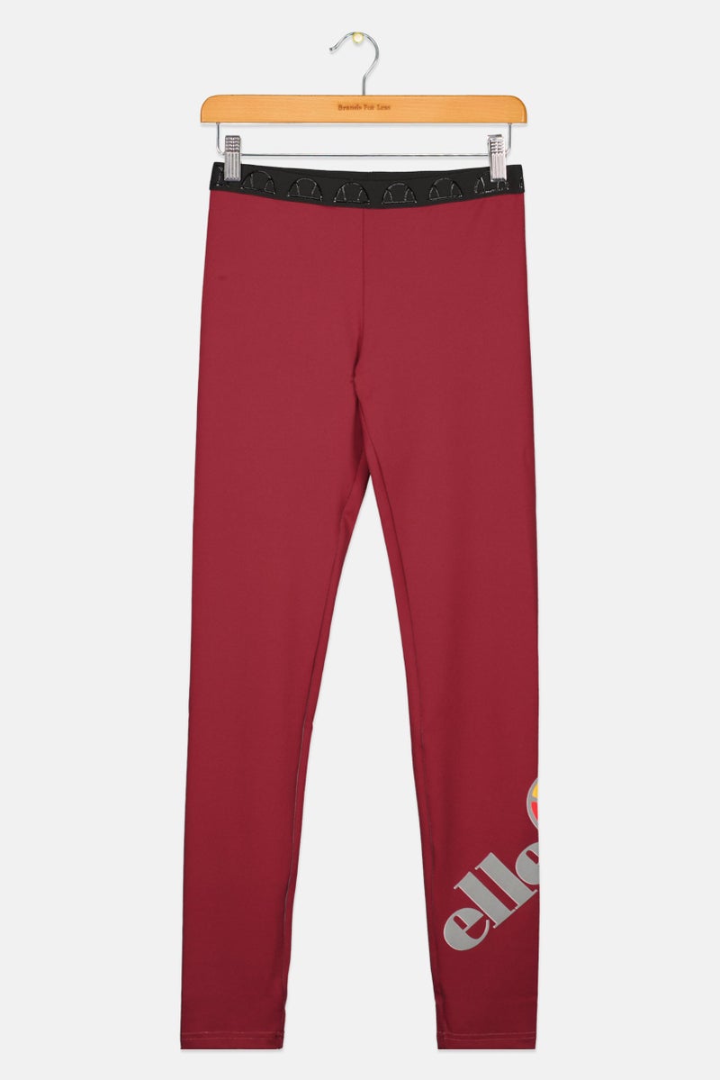 Ellesse ملابس رياضية للفتيات، مناسبة للأنشطة الخارجية، ليغينغ، مارون - Image 1