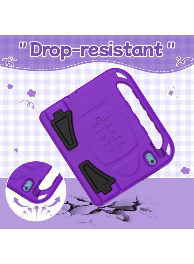 BMOUO Kids Case for iPad 10th Generation 10.9 inch 2022 - with Built-in Screen Protector, Shockproof Light Weight Covertible Handle Stand 10.9” 2022 iPad 10th Gen Case for Kids Toddlers Girls, Purple - Image 5