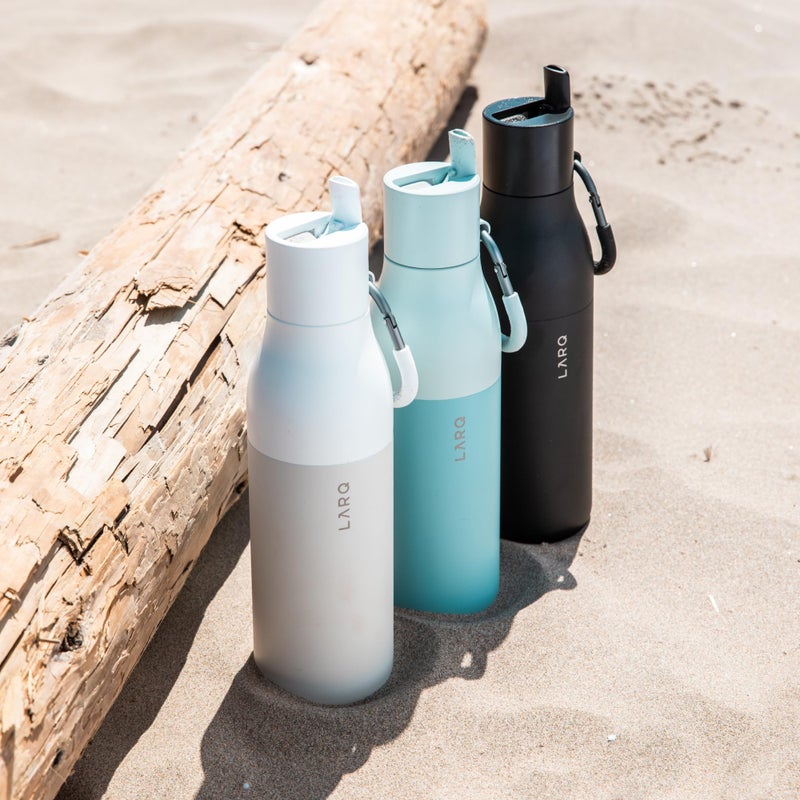 LARQ Bottle Flip Top 25 oz - Insulated Stainless Steel Water Bottle With Straw | Thermos  BPA Free | Reusable Water Bottle for Sports  Gym  and Travel | Keep Drinks Cold for 24 Hours  Obsidian Black - Image 4