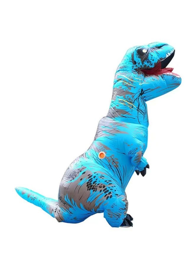 Tyrannosaurus Rex Inflatable Suit Realistic Dinosaur Performance Suit Funny Inflatable Dinosaur Costume Performance Suit-Color:Blue Sealed Tyrannosaurus Rex-Specifications:Adult 150-190 - Image 5