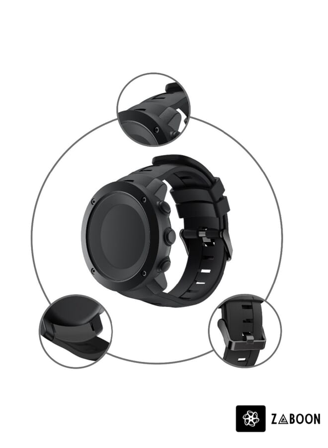 Zaboon ساعة ذكية من السيليكون لسونتو أمبي 3 فيرتيكال (أسود) - Image 3