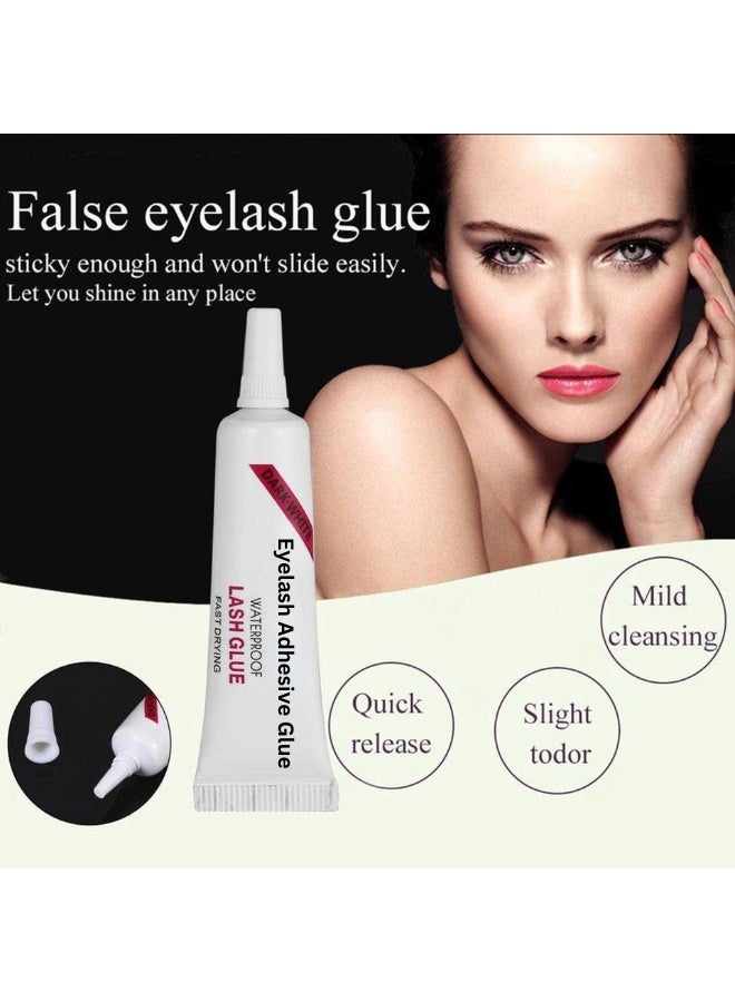 Waterproof Eyelash Adhesive Glue Dark White 1/4 Oz for False Lashes Long-Lasting Hold - Image 2