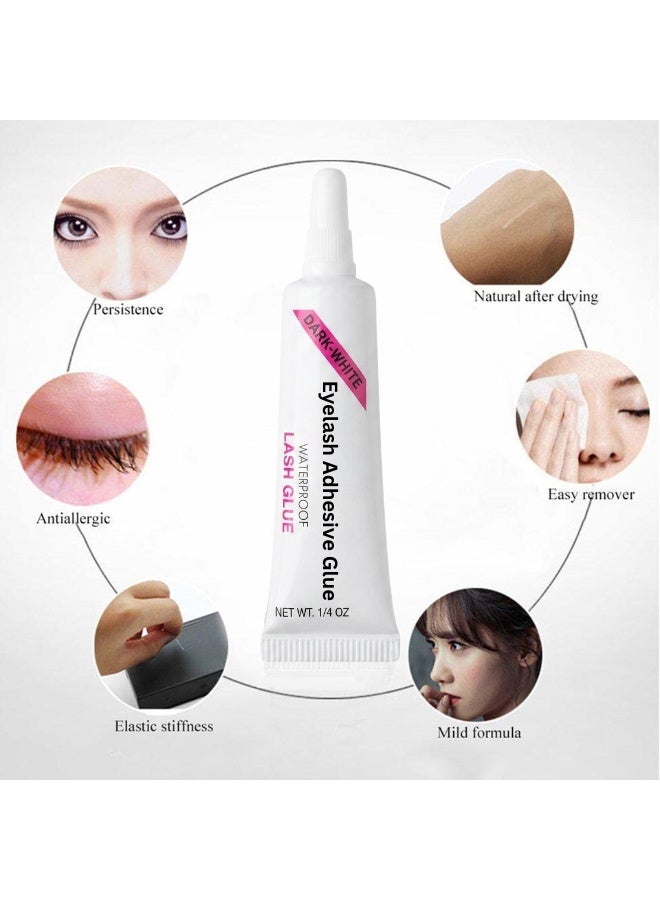 Waterproof Eyelash Adhesive Glue Dark White 1/4 Oz for False Lashes Long-Lasting Hold - Image 4