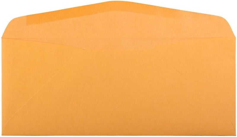JAM Paper #14 Envelopes - 5 x 11 1/2 - Brown Kraft Manila - 50/Pack - Image 2