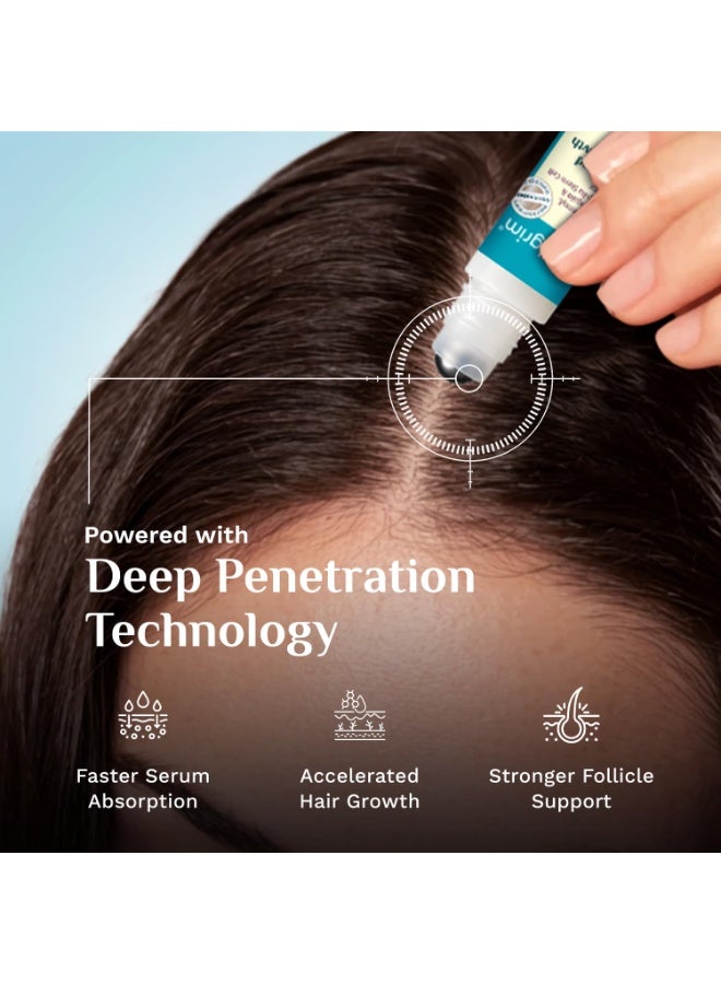 بيلجريم سيروم بيلغريم المتطور لنمو الشعر، رول أون لفروة الرأس مع الأرز الأسود الكوري، يحتوي على 3% ريدينسيل و4% أناجين | للتحكم في تساقط الشعر، وتحفيز إعادة نموه، وزيادة كثافته | للنساء والرجال (25 مل) - Image 5