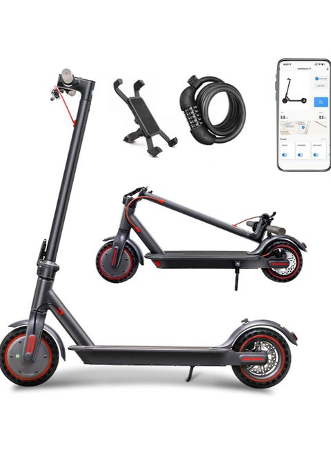 Sunclimb 8.5 Inch Electric Scooter for Adults with LED Display with App Function, 20-30 Km Range and 120kg Load with Mobile Phone Holder and Car Lock