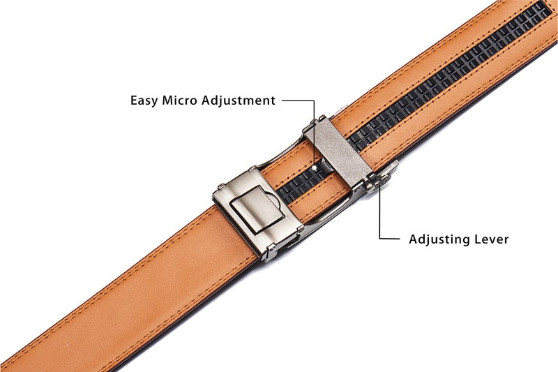 CHAOREN CHAOREN 40mm Ratchet Belt Buckle Only for 1 3/8 Slide Belt Strap, Automatic Click Buckle Adjustable  - Image 4