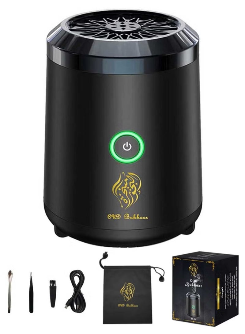 عود بخور مبخرة إلكترونية محمولة للسيارة والمنزل - قابلة لإعادة الشحن بمنفذ USB-C - Image 1