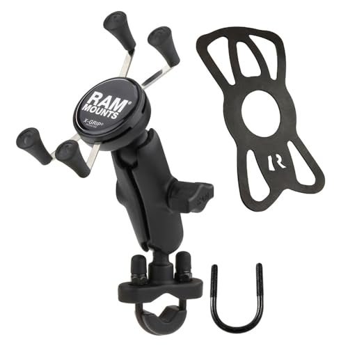 RAM Mounts حامل الهاتف RAM Mounts X-Grip مع قاعدة U-Bolt للمقود RAM-B-149Z-UN7U ، ذراع متوسطة للدراجة النارية، ATV/UTV، الدراجة - Image 2